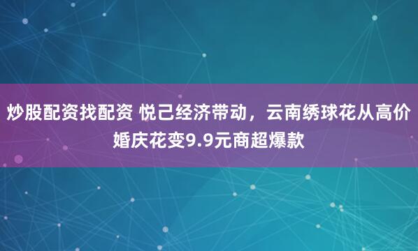 炒股配资找配资 悦己经济带动，云南绣球花从高价婚庆花变9.9元商超爆款